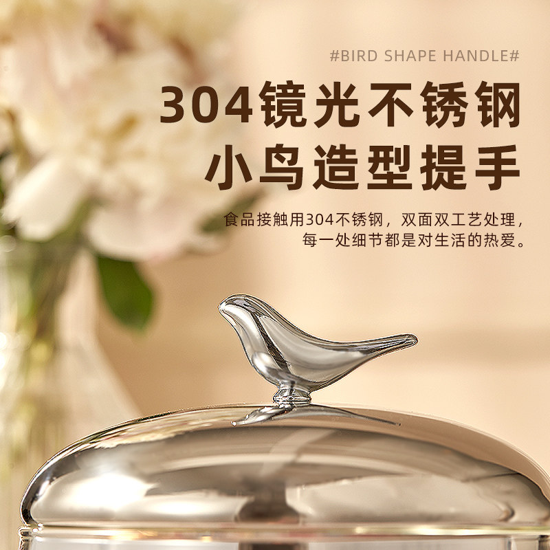 大容量玻璃储物罐食品级咖啡胶囊家用零食杂粮干货收纳密封罐子