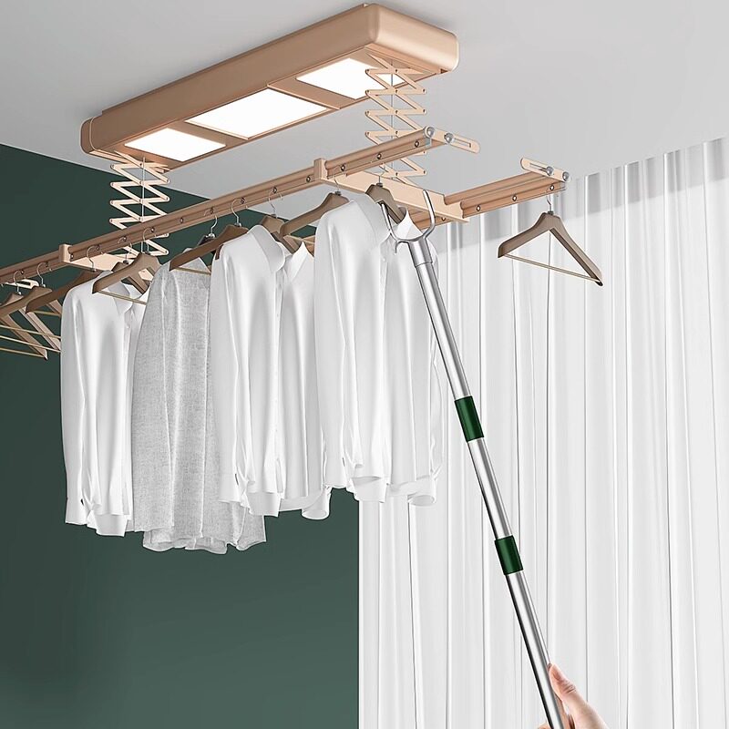 包邮优勤撑衣杆家用晾衣杆取衣凉衣叉杆伸缩加长款衣撑杆挑衣杆