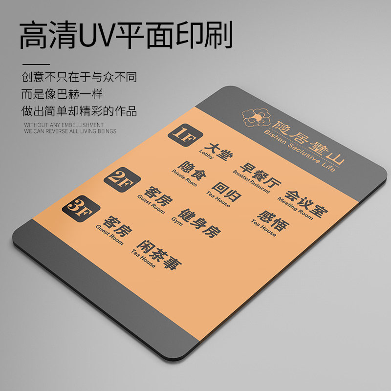 公司部门科室楼层指示牌提示牌酒店宾馆电梯楼层索引牌大厅导向牌