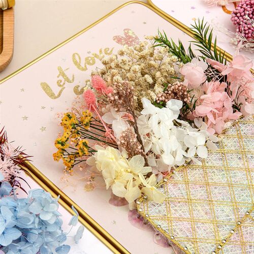 永生花钉子绕线画diy材料减压创意送礼手工干花缠丝制弦丝装饰画