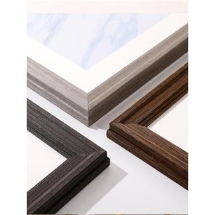 裱定制任意尺寸 画框外框装 免打孔实木相框挂墙24寸洗照片A4 8K4k