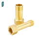 黄铜管状六角内外丝等径延长4分90长6分70长铜直接水管铜接头配件