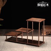 茶壶紫砂壶架子 鸡翅木实木托架多宝阁底座 茶具架小博古架摆件架