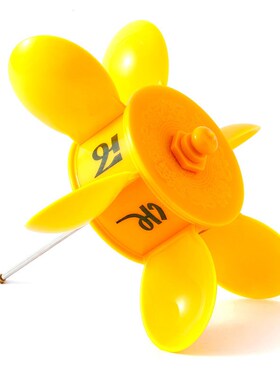 藏式民族用品黄色风车转轮装饰彩色风车转筒室外户外风动转桶摆件