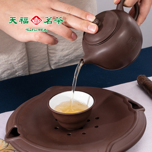 台湾陆羽中呆朱泥紫砂壶小茶壶 单人茶壶纯原矿手工家用功夫茶具