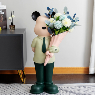 速发落地插件花瓶创意摆花居奢家轻饰品客厅房间装 饰乔迁礼品