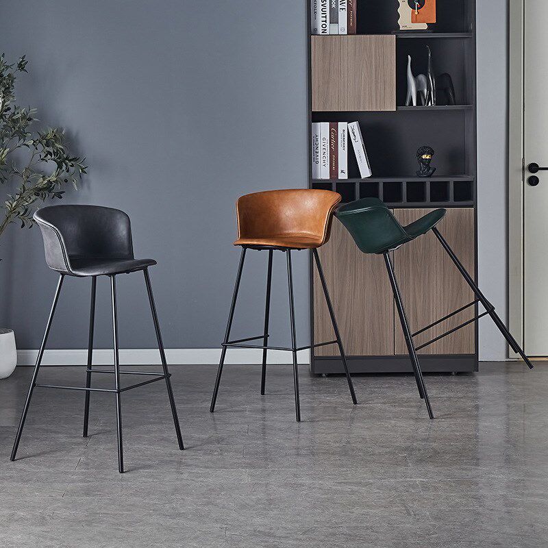 速发酒吧散台高脚椅铁艺高脚凳工业风复古高脚椅理发店吧台椅