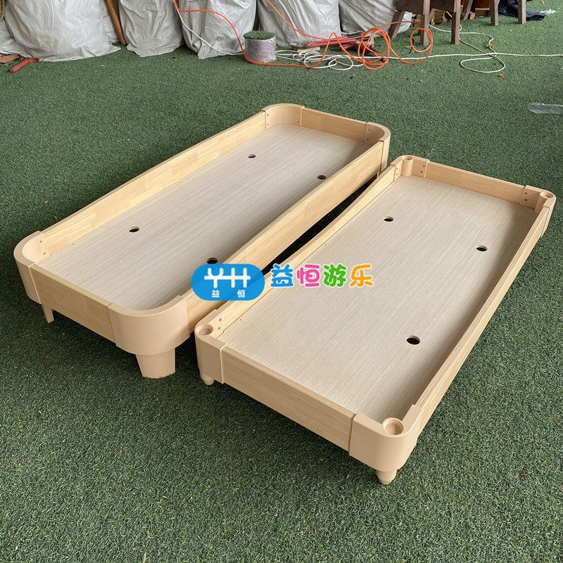 幼儿园专用木制透气小床早教午休午睡实木床叠叠床圆角单人防撞床