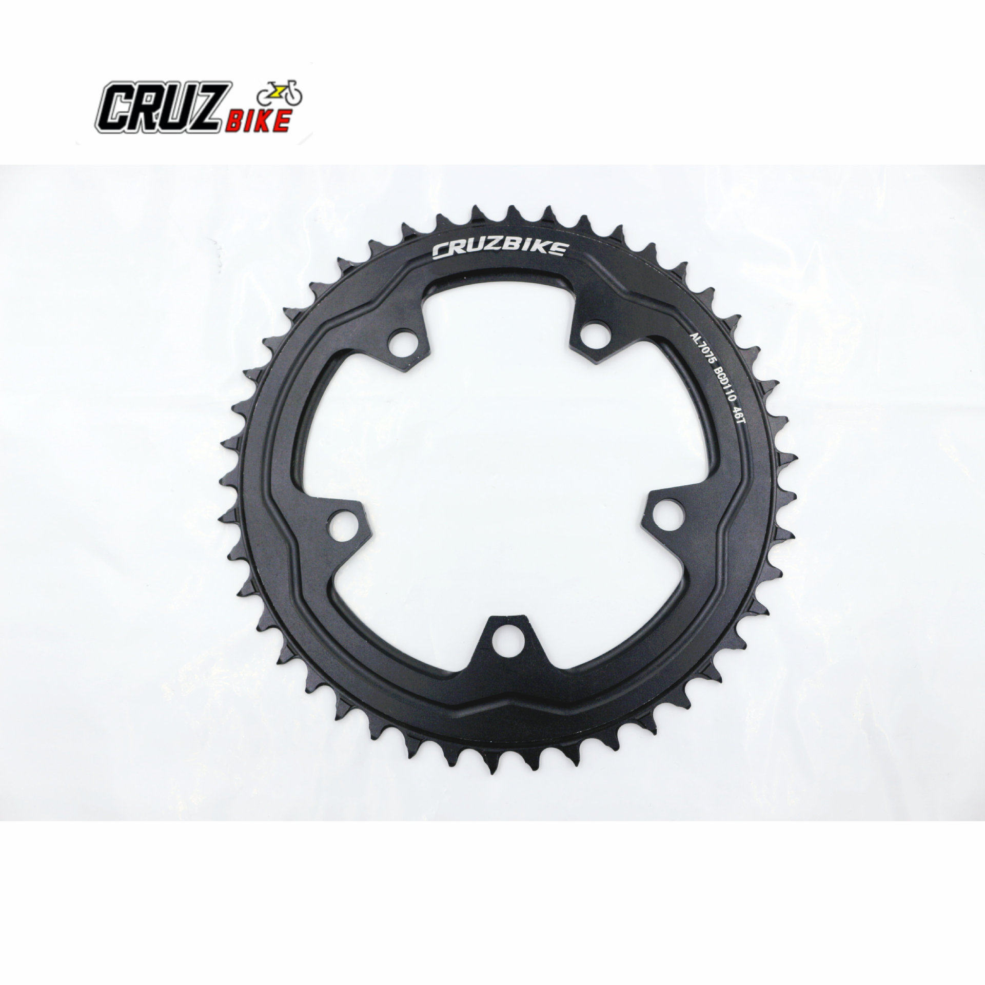 CRUZbike BCD110公路山地车曲柄牙盘单盘片正负齿五爪1X