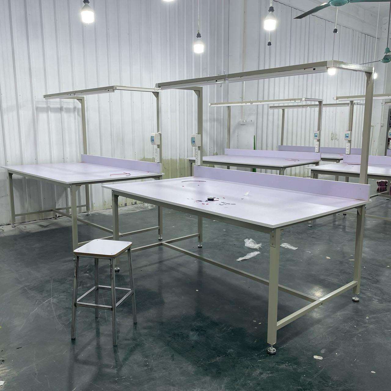 服装裁剪台裁剪桌制衣厂查货台快递包装打包台工厂车间工作台桌子
