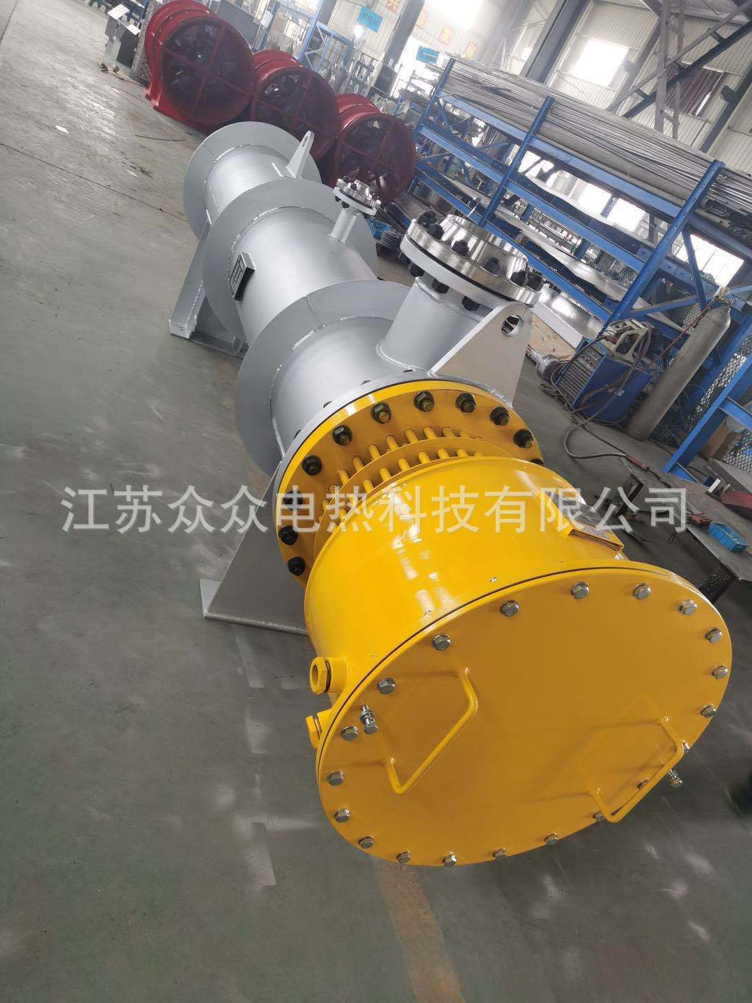 江苏众众不锈钢轴封电加热器管道加热器非标定轴封蒸汽加热器