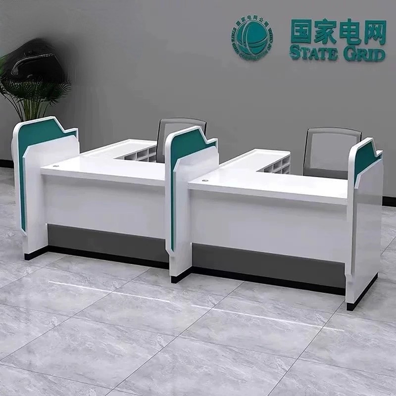 烤漆银行柜台签约桌邮政理财区信贷服务接待台受理台非现金办公桌