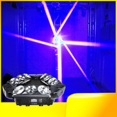 九眼闪光灯九头鸟舞台灯KTV酒吧清吧跳舞效果灯LED舞台装 修工程灯