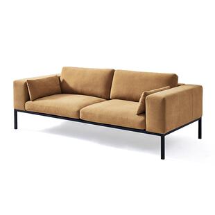 北欧风现代简约布艺沙发棉麻小户型双人沙发椅客厅房间家具沙发