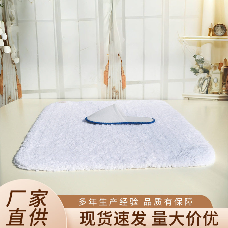 长毛绒加厚地垫地毯简约浴室吸水门垫防滑脚垫家用卫生间入户门图片