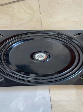 14寸345mm铁转盘加重型满珠黑色360度加厚方形工业转盘C36