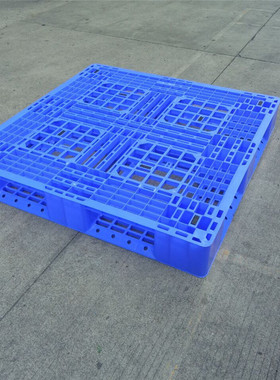 现货供应各种款式 款式蓝色 黑色全新PP塑胶托盘 四面进叉地台板