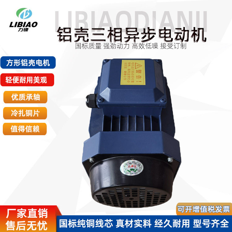 源头厂家铝壳方形电机380V法兰11/15KW2极全铜三相异步交流电动机