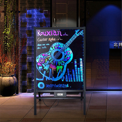 广告牌展示牌美甲美睫奶茶店手写发光字摆摊荧光板立式灯箱LED灯