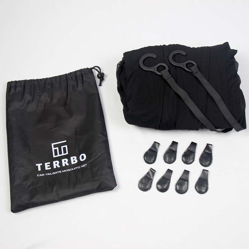 韩国TERRBO自驾游车後门SUV汽车後备箱纱O窗尾门蚊帐防蚊网纱窗帘