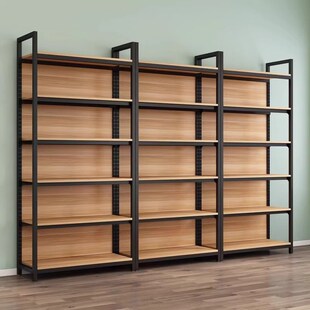 货架置物架超市多层货柜自由组合带背板铁架子多功能可拆卸展示架