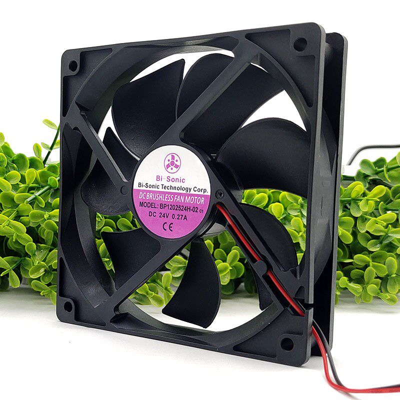 原装12025 24V 0.27A BP1202524H-02 12cm变频器散热风扇静音