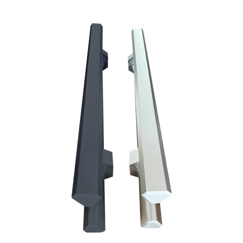 有框玻璃门把手铝合金玻璃门拉手大门把手包厢木门把手扶黑色拉丝