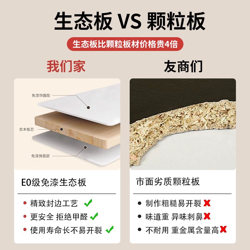 可移动实木电脑桌卧室家用u书桌办公升降桌子简易出租屋小型床边