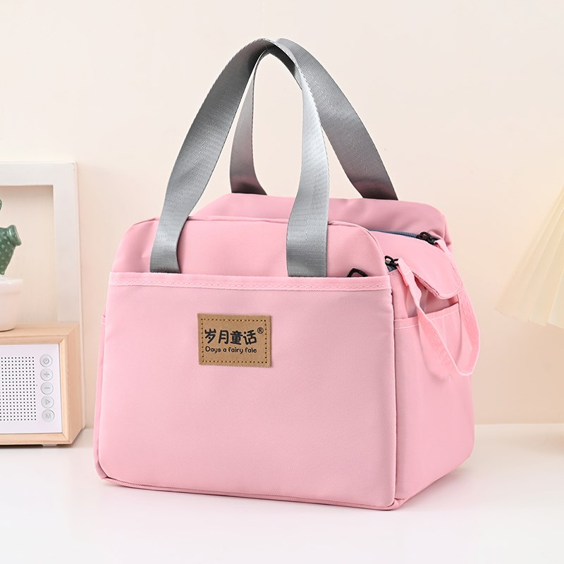 大号便当袋手提饭盒包学t生午餐包加厚铝箔带饭包上班装饭盒袋子