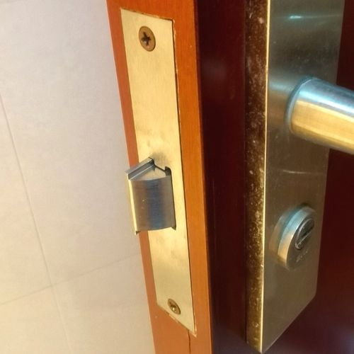 机械锁大单舌配件实木门插芯锁房门锁面板通用卧室锁体室内家用