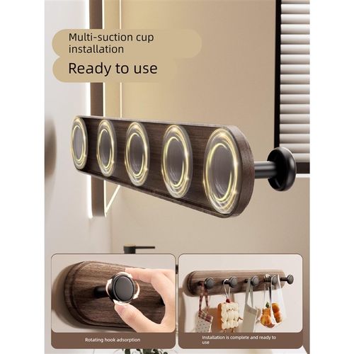 吸盘挂钩浴室免打孔强力粘钩卫生间厕所门后壁挂排钩墙上挂脸盆架