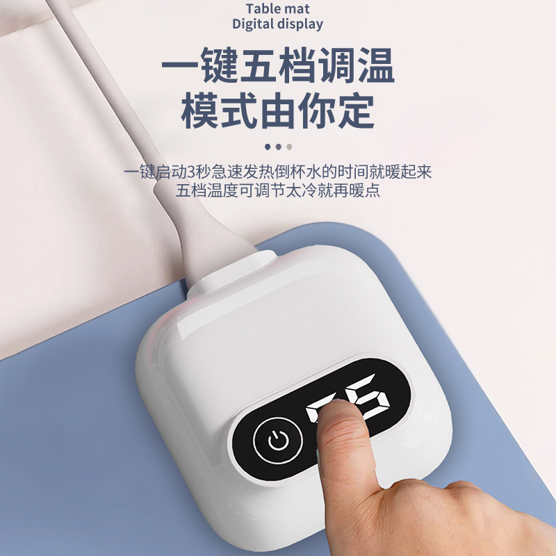 加热滑鼠垫办公h室超大电脑桌面防水发热桌垫宿舍学生写作业暖手