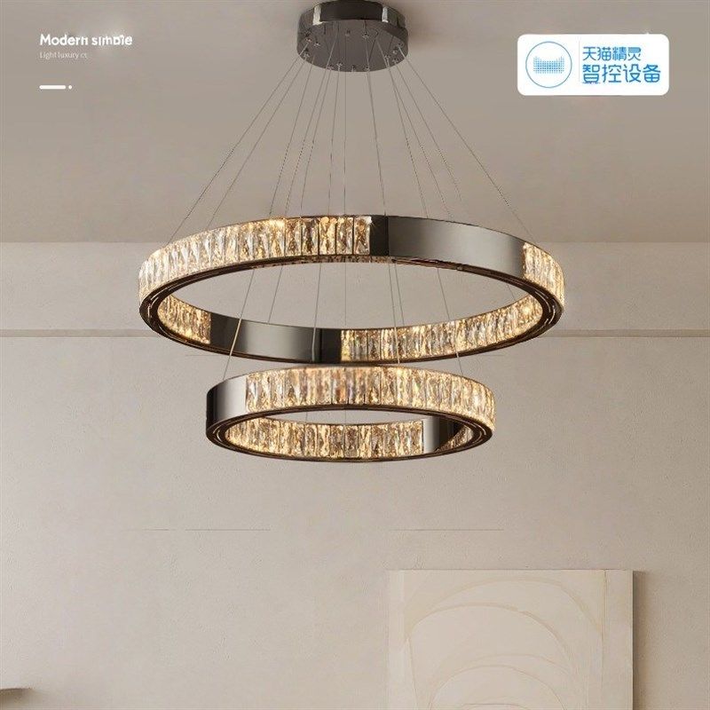 设计师款意式轻奢客厅水晶吊灯现代高端大气别墅大厅主卧餐厅灯具