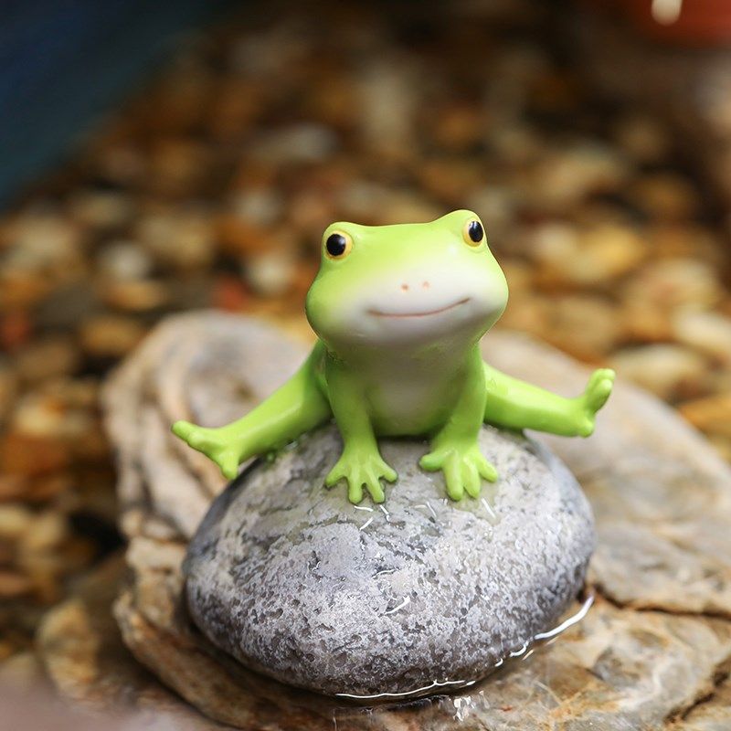 创意可爱小青蛙摆件花盆流水装饰庭院造景树脂工艺微景观鱼缸装饰,家居饰品,户外/庭院摆件,淘宝优惠券,粉丝福利购,淘宝优惠卷