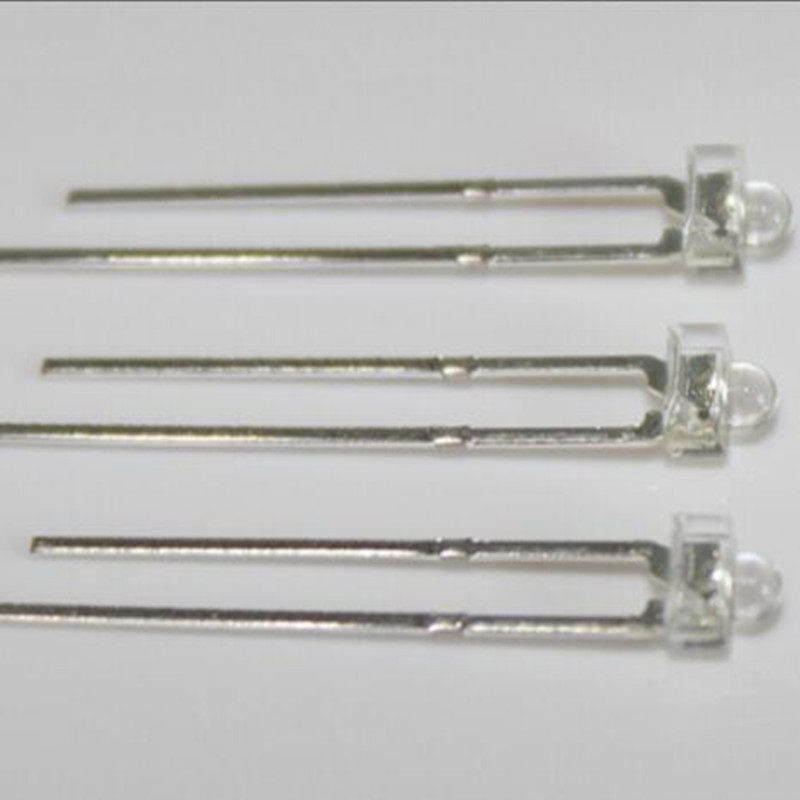 2mm奶嘴型蓝色长脚F2雾状白发蓝光直插led灯珠LED发光二极管