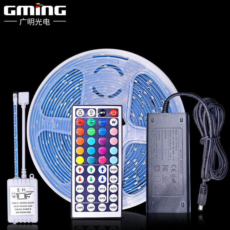 RGB套装全彩幻彩套装灯带12V/24V2835RGB滴胶防水44键迷你控制器
