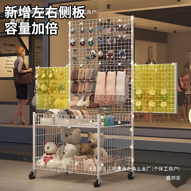 摆摊小推车可折叠夜市小吃地摊手推车可移动小吃车商用置物架货架
