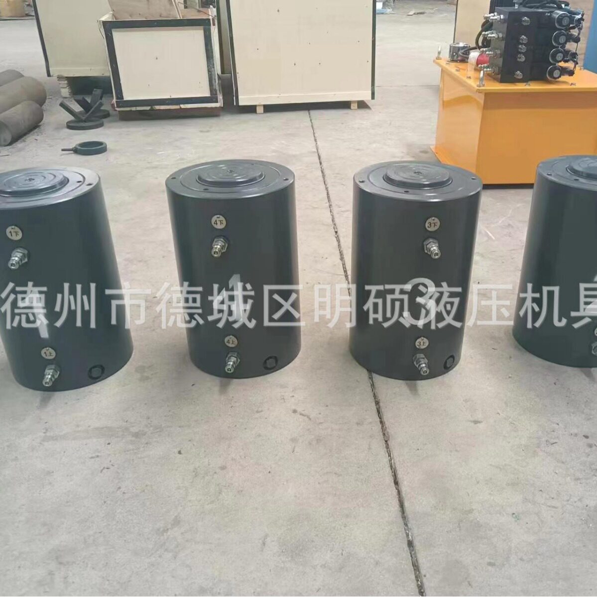 非标定做小型电磁换向液压千斤顶桩基试验用液压缸双油口卧式油缸