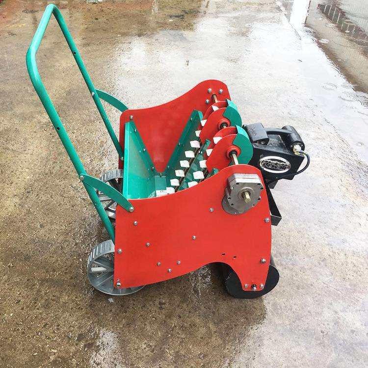 电动小型自走手推农用大蒜点播机播种机种蒜机器