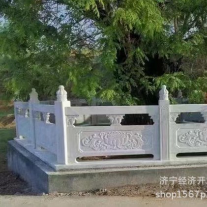 石材护栏天然青石石质栏杆厂家桥梁阳台池塘大理石线雕栏板河道