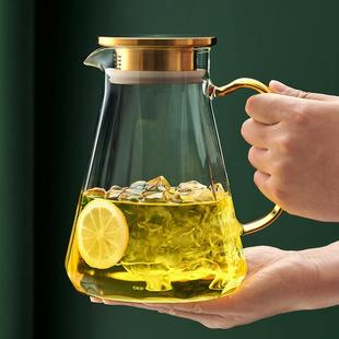 加厚玻璃壶夏 祥云瑞器家用耐高温水壶大容量凉白开水杯耐热套装