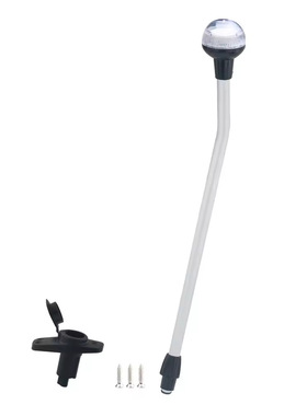 2 NM 12V白色不锈钢管船尾灯135船用导航锚灯E011589w-24B4