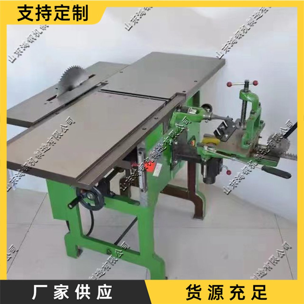 小型木工压刨机 三合一功能木工台式刨床 木工师傅便携式移动台刨