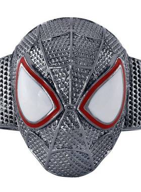 周边 漫威 蜘蛛侠 迈尔斯 面具 戒指 指环潮流时尚个性酷炫礼物