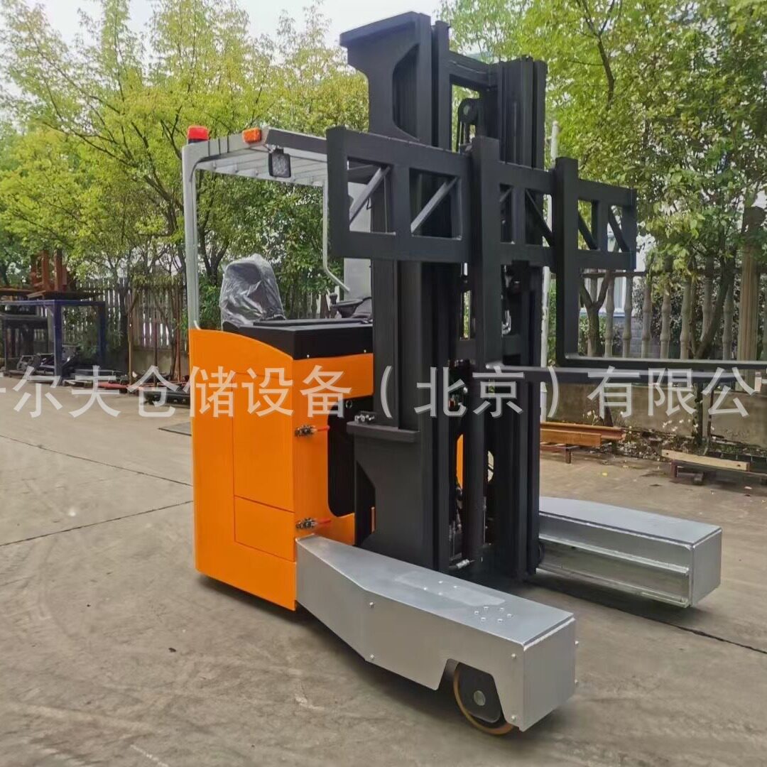 普尔夫座驾4向四向电动前移式叉车横向行走叉车长货物运输