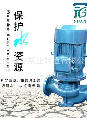 冠丰牌IRG100-100管道热水泵锅炉高温热水增压循环立式离心泵