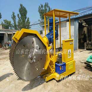 1200石材开采锯石机双片双向锯石块采石设备山体开山锯机