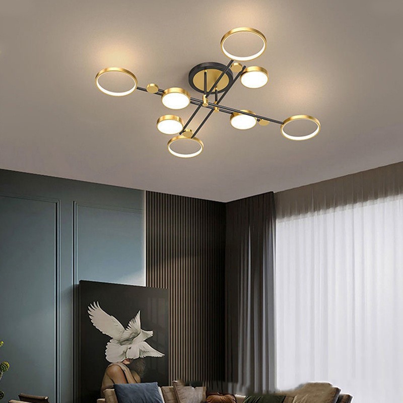 客厅灯 现代简约大气2023年新款轻奢卧室吸顶灯具led北欧网红吊灯