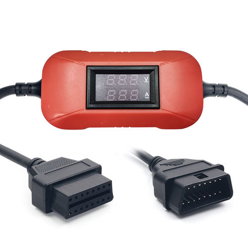 DC 24V to 12V Converter OBD2 Cable 卡车转接头 桔红色