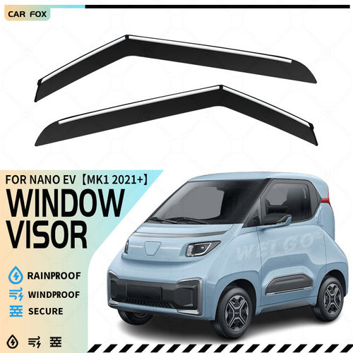 适用于五菱Nano EV车窗晴雨挡雨遮阳板雨眉Nano EV Window visor
